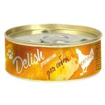 Delish premium для собак конс.100 гр курица 2404 (18 шт) - изображение