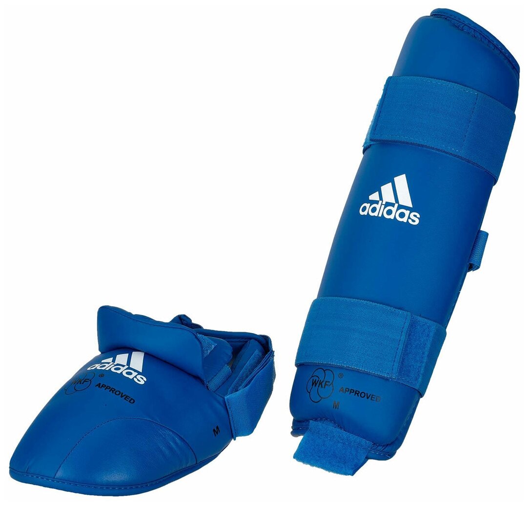 Защита голени и стопы WKF Shin & Removable Foot синяя (размер XS)