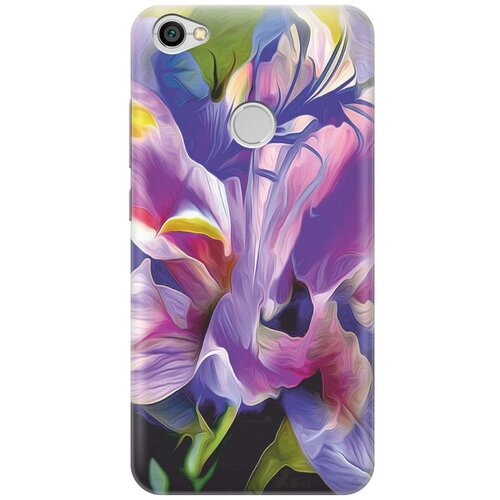 фото Gosso ультратонкий силиконовый чехол-накладка для xiaomi redmi note 5a prime с принтом "цветочная абстракция"