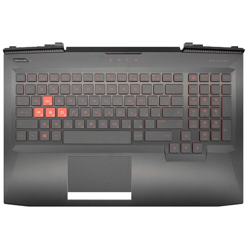 Клавиатура для ноутбука HP Omen 15-ce черная топ-панель 10700₽