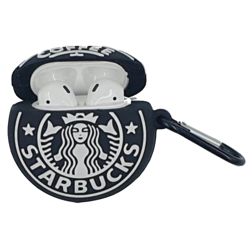 фото Чехол для наушников air pods 1/2, starbucks coffee no name