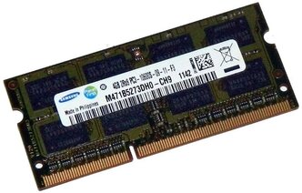 Оперативная память Samsung 4 ГБ DDR3 1333 МГц SODIMM CL9 M471B5273DH0-CH9