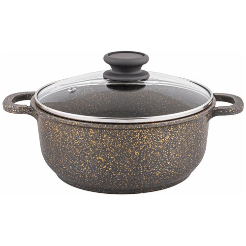 Кастрюля литая с антипригарным покрытием со стеклянной крышкой FOOD ATELIER Oriente 3,0 л