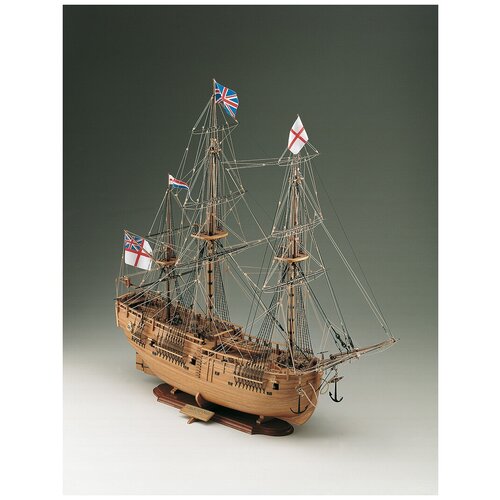 фото Сборная модель корабля из дерева, парусник hms endeavour corel (италия), м1:60, sm41