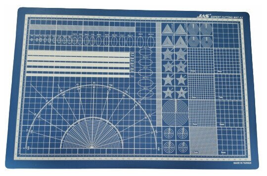 JAS Коврик для резки, самовосстанавливающийся 5ти-слойный, А3, 300 Х 450мм