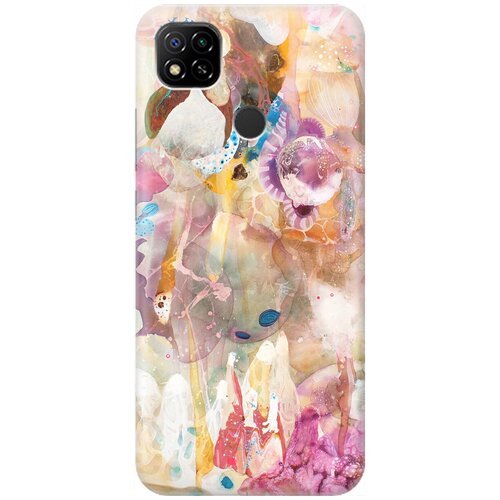 фото Re:pa накладка transparent для xiaomi redmi 9c с принтом "радость весны"