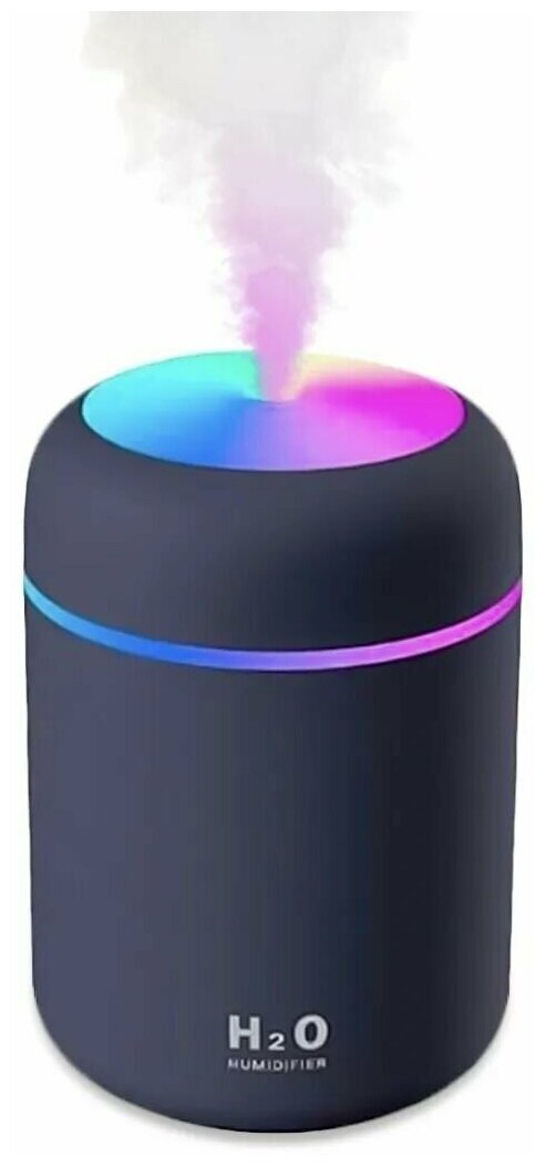 Аромадиффузор-ночник USB Colorful Humidifier H2O, черный