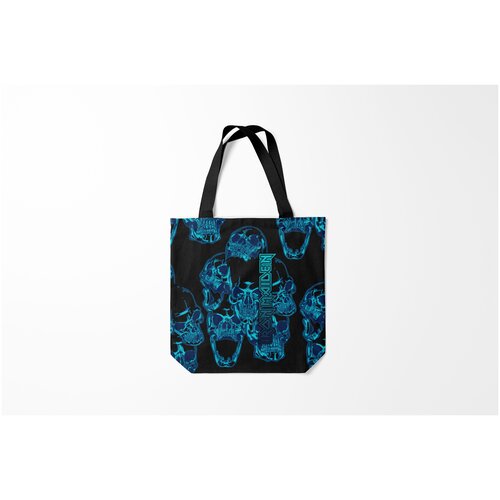 фото Сумка-шоппер / 40х40 см / рок / iron maiden burnettie