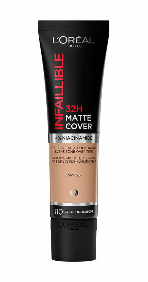 L'OREAL Тональный крем для лица Infaillible Matte 32H SPF25, 30 мл, 110 Vanil