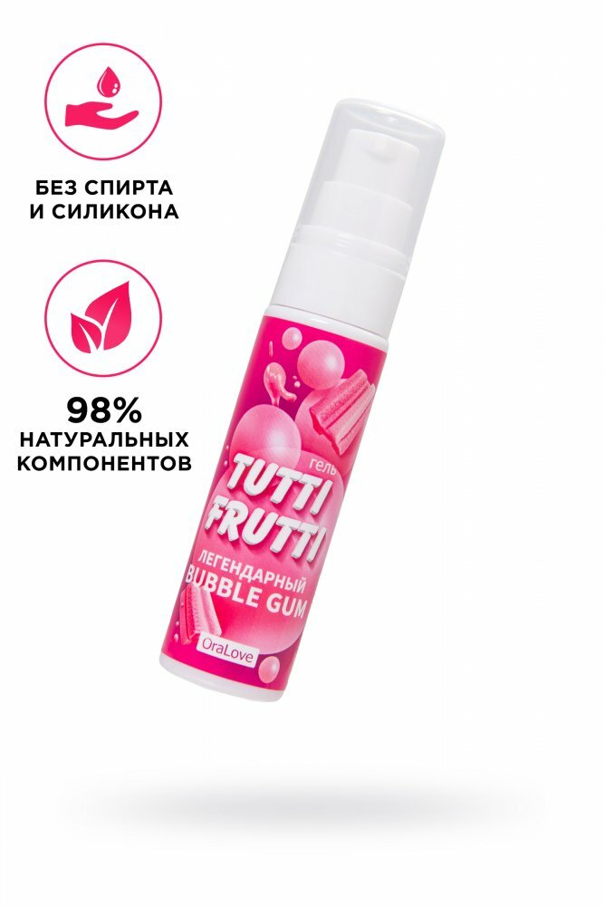 Съедобная гель-смазка Tutti-Frutti Бабл Гам 30 гр