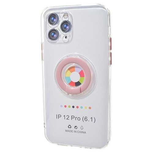 фото Чехол- накладка для iphone 12 pro new ring tpu розовый nl