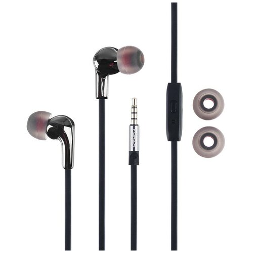 Наушники Forza 410-033 вакуумные с микрофоном глубокий бас 120см пластик 2 цвета 75400₽