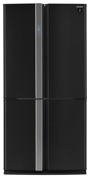 Холодильник Sharp SJ-FP97VBK черный (трехкамерный) - фотография № 1
