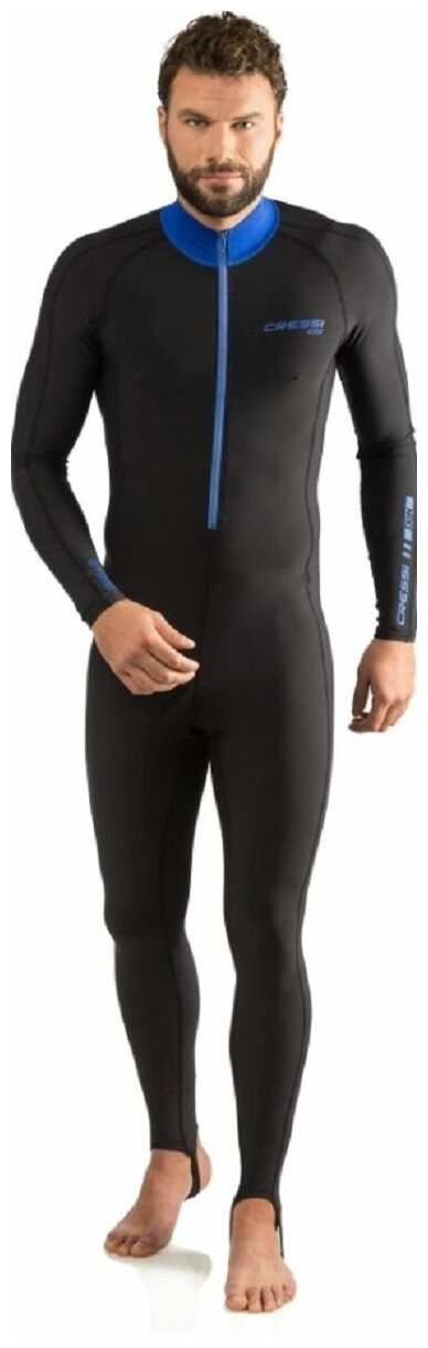 Гидрокостюм для подводного плавания и водного спорта CRESSI SKI MAN 1мм размер L черный/синий