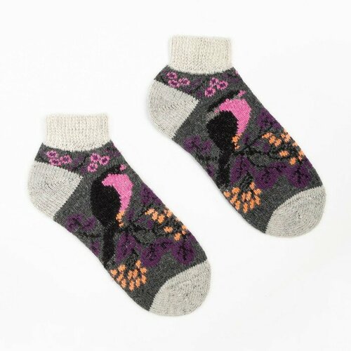 фото Носки стильная шерсть, размер 37/38, серый