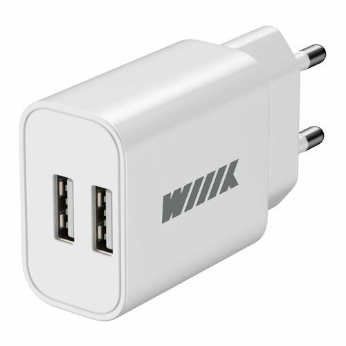 Сетевое зарядное устройство Wiiix UNN-1-2-01, 2xUSB, 2.4A, белый