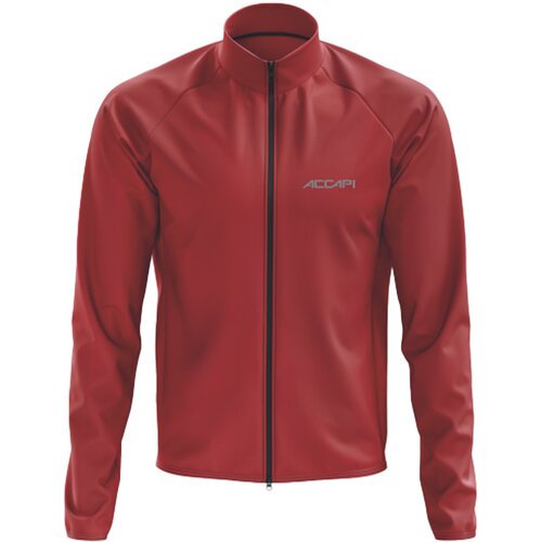 Куртка Accapi Wind/Waterproof Jacket Full Zip M, силуэт прилегающий, размер XL, бордовый