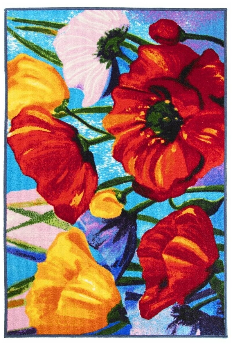 Коврик для ванной и туалета Нью Соса 40х60 красный синий