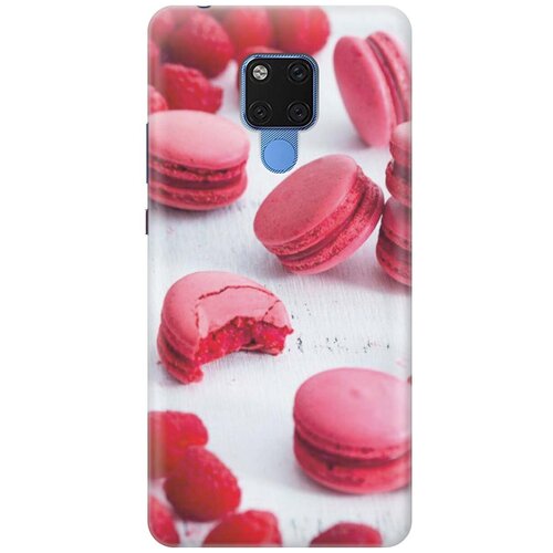 фото Gosso ультратонкий силиконовый чехол-накладка для huawei mate 20 x с принтом "малиновые макаруны"