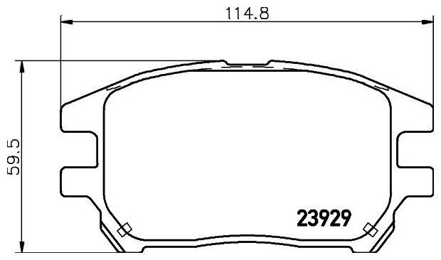 Дисковые тормозные колодки передние NISSHINBO NP1076 для Lexus RX (4 шт.)