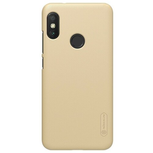 Накладка пластиковая Nillkin Frosted Shield для Xiaomi Mi A2 Lite / Xiaomi Redmi 6 Pro золотая xiao mi new 100% original bn47 4000mah battery for xiaomi redmi 6 pro mi a2 lite phone batteries batteria