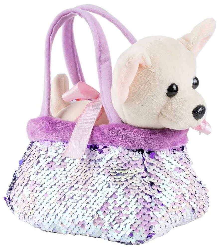 Мягкая игрушка Fancy Собачка в сумочке-переноске, 15 см SUМS0