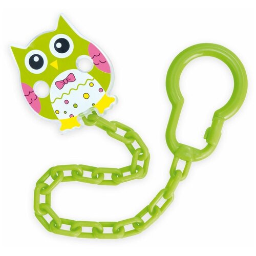 фото Клипса-держатель для пустышек canpol babies "сова", 0+, цвет зеленый (250930532)