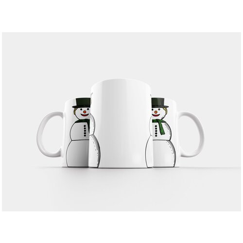 фото Кружка "снеговик, зима, праздничный день" 320 мл lotsprints