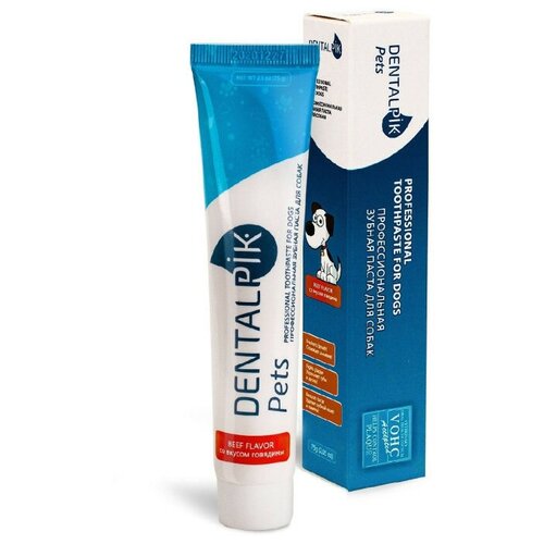 Dentalpik Pets зубная паста для собак, вкус говядина, 75 гр