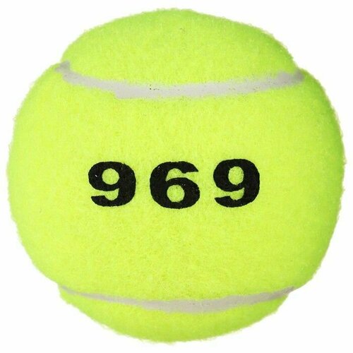 Мяч для большого тенниса № 969, тренировочный, цвета мяч для большого тенниса 969 тренировочный цвета микс