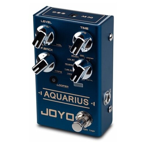 гитарная педаль эффектов примочка joyo r 07 aquariusdelay looper Педаль эффектов Дилей + Лупер, Joyo Aquarius