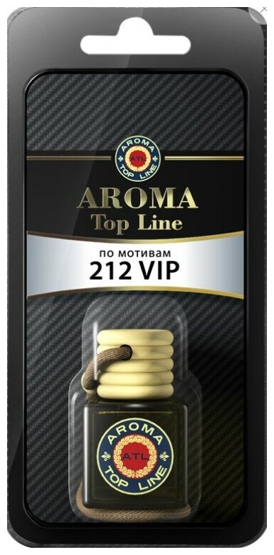 Ароматизатор на зеркало Aroma Top Line №39 VIP 212 бутылочка AROMA TOP LINE 4603726059299 | цена за 1 шт