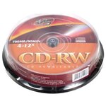 Диск VS CD-RW 700 Mb 4-12x CB/10 - изображение