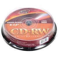 Диск VS CD-RW 700 Mb 4-12x CB/10