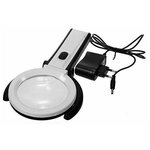 Лупа настольная Magnifier 2x/5x-120мм складная с подсветкой (10 LED) MG3B-1C для чтения и рукоделия - изображение