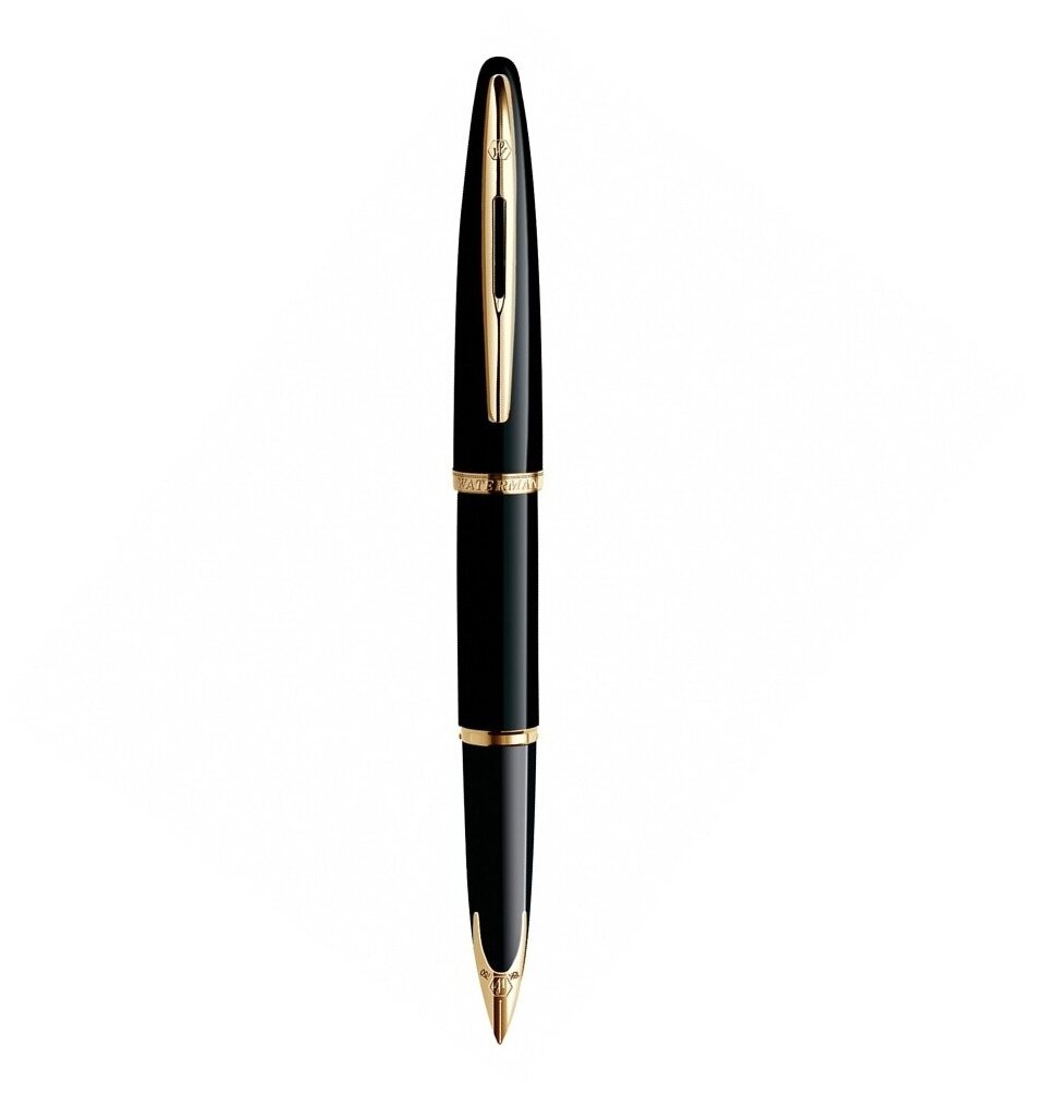 Перьевая ручка Waterman Carene, цвет: Black GT, перо: F