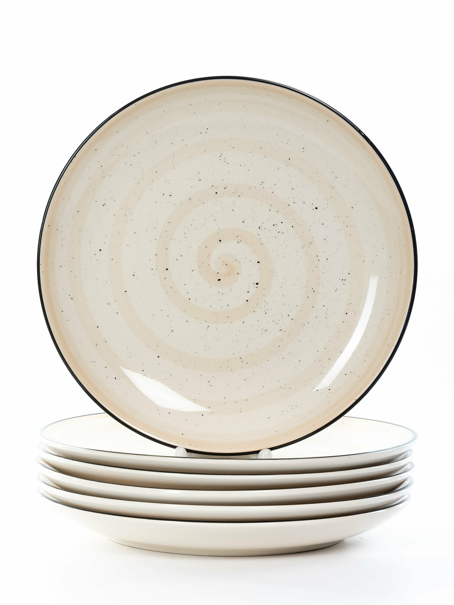 Набор тарелок Elrington "Кремовый бриз" 139-27108-6, 6шт, 27 см.