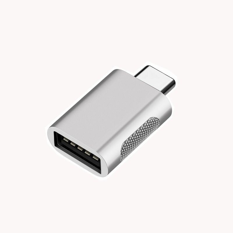 Переходник type c на usb 3.0 OTG адаптер для флешки , смартфона , макбука серый цвет