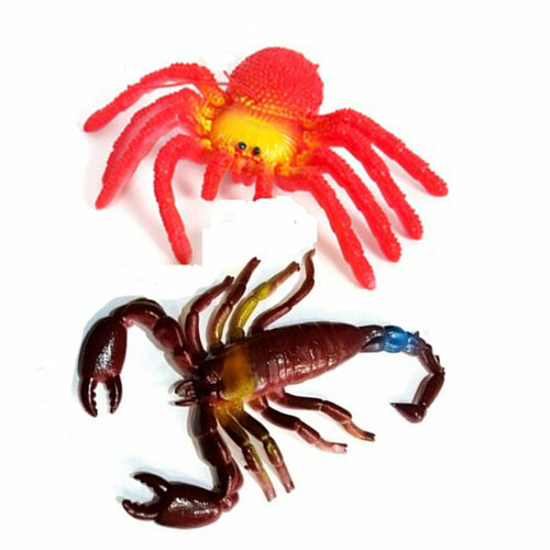 Паук и скорпион резиновая 2 шт паук антистресс скорпион фигурка
