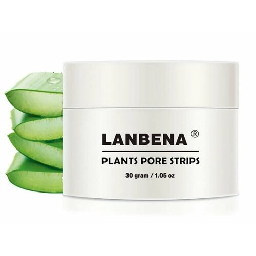 Маска от черных точек Lanbena nj белая маска от черных точек plants pore strips 30g