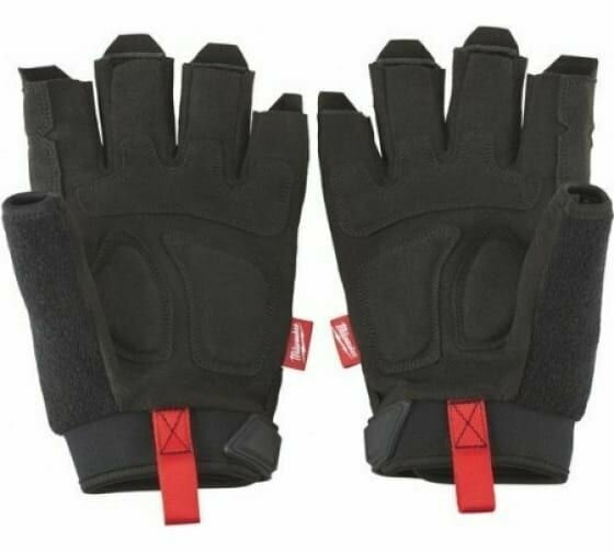 Перчатки Milwaukee 48229744, беспалые, 11 XXL, отвод влаги, липучка — фото 1