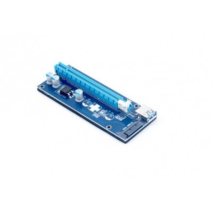 Аксессуар Райзер KS-is PCIe 1x в 16x с питанием SATA KS-347 — фото 2