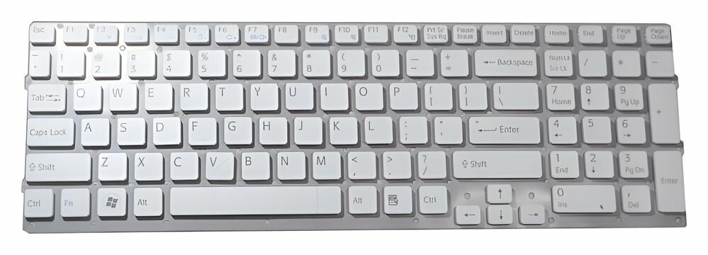 Клавиатура для ноутбуков Sony VPC-EC Series US, White