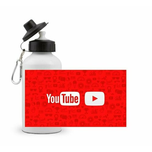 фото Спортивная бутылка youtube/ ютуб №8 goodbrelok