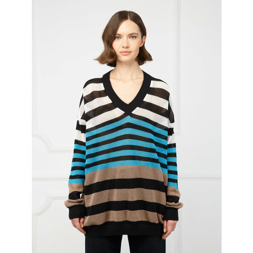 Пуловер ELEGANZZA, размер S, мультиколор пуловер с v образным вырезом и длинными рукавами xs синий