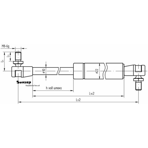 BELCARD 116308010-10 Амортизатор ГАЗ-2217 двери задка пружина газовая гзаа 1719₽