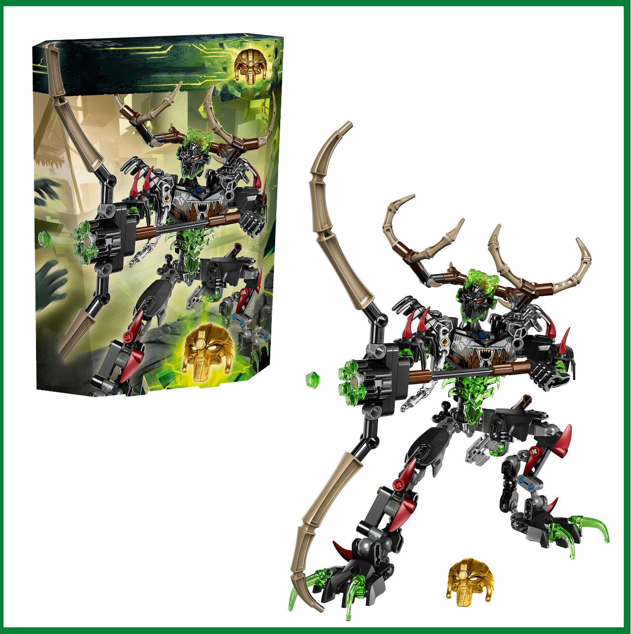 Конструктор Bionicle Бионикл Умарак и Уксар - объединение джунглей, 261 деталь совместим с лего
