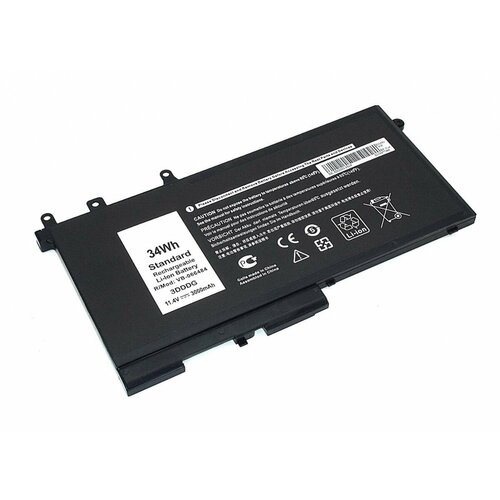 Аккумулятор для Dell 0GD1JP 11.4V (3000mAh) аккумулятор для ноутбука dell 0gd1jp