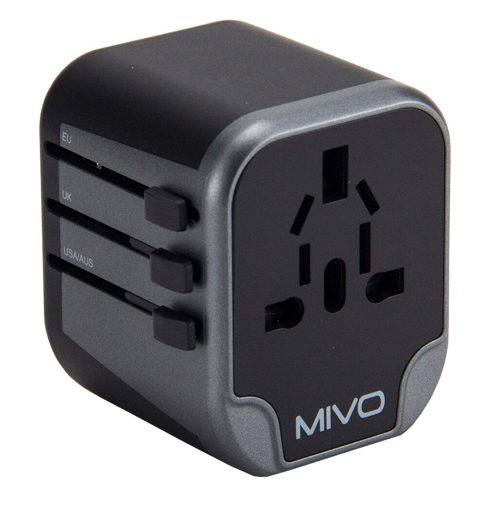 Дорожный адаптер с USB-портами Mivo - фото №1
