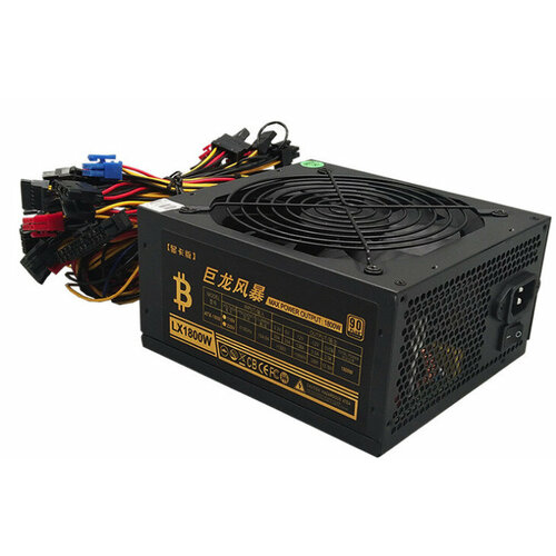 Блок питания для майнинга ATX 1800 ватт тихий коннектор molex 5557 2x10pin mx4 2mm